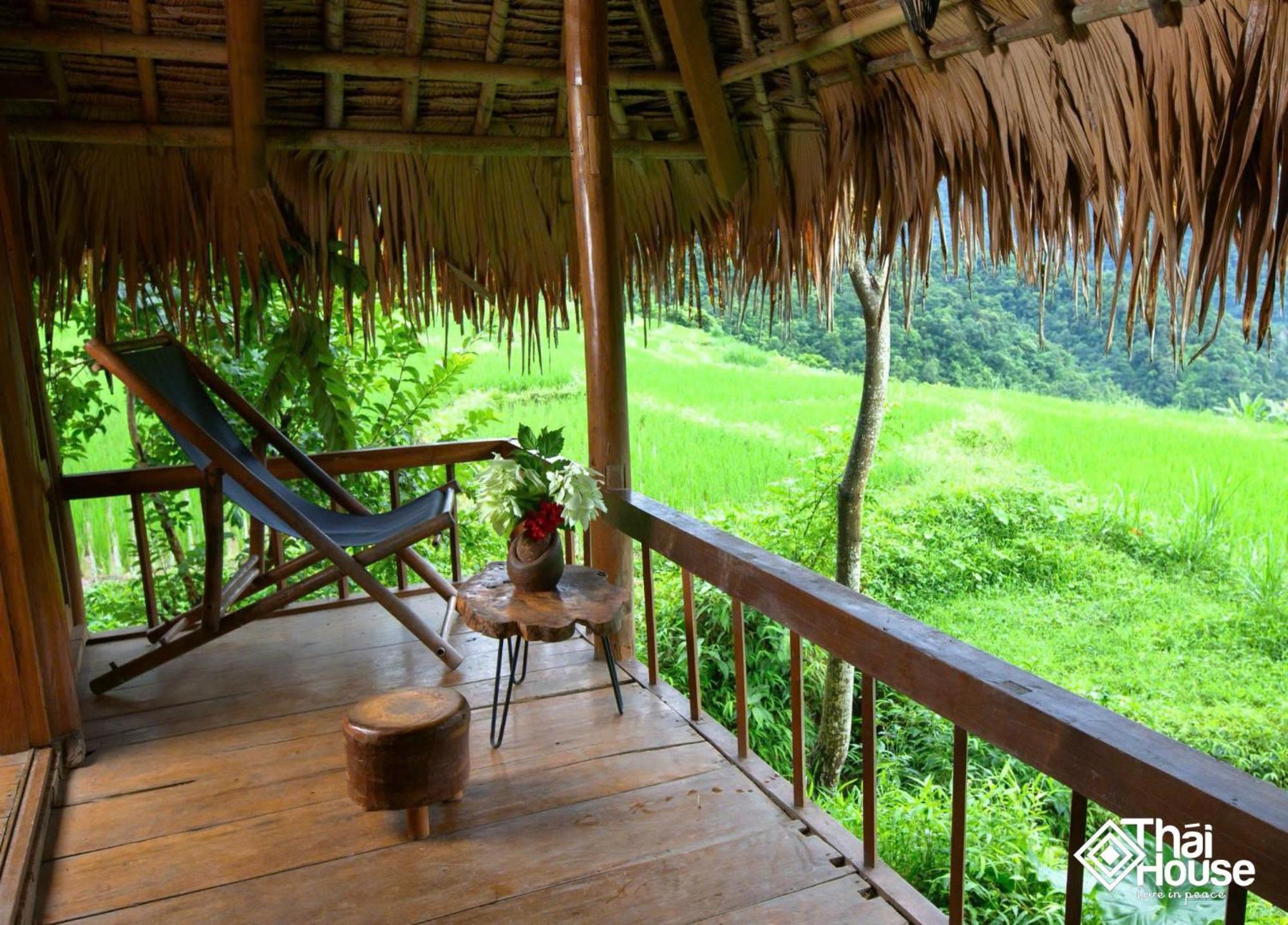 Thai House Pu Luong - Century Old Stilt House With Terrace Views Huong Ba Thuoc Extérieur photo